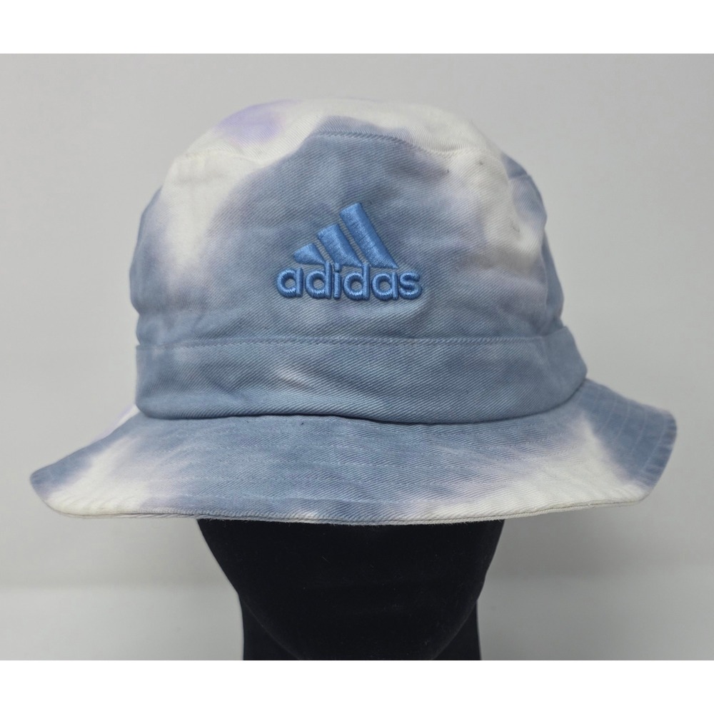 Adidas Bucket Hat Blue Purple Tie Dye 7 1/4 Aeroready Cotton Adult Unisex